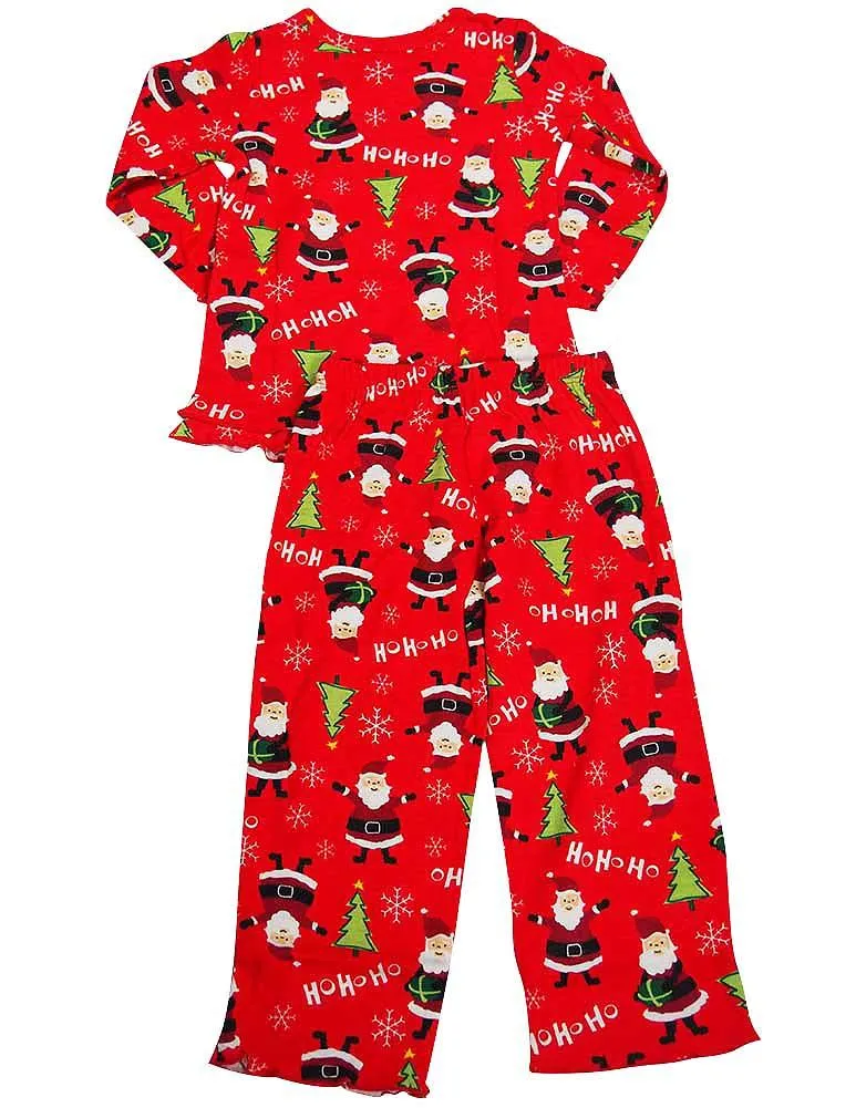 Sara's Prints Girls 2 Piece Long Sleeve Sleepwear Pajama Set - Flame Resistant, 20009