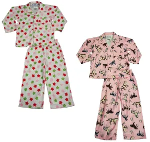 Sara's Prints Toddler & Girls Long Sleeve Two Piece Pajama Set - Flame Resistant, 37979