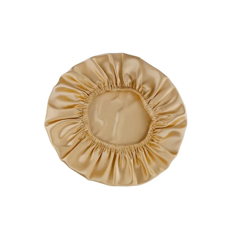 Silk Hair Bonnet - Double side no edge - Gold