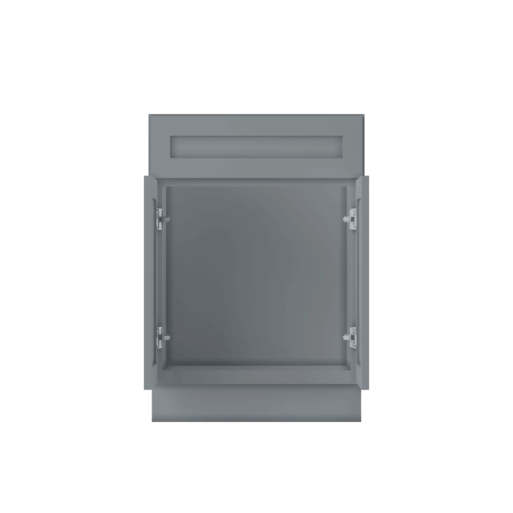 Sink Base Kitchen Cabinet SB24 Colonial Gray LessCare 24 in. width 34.5 in. height 24 in. depth