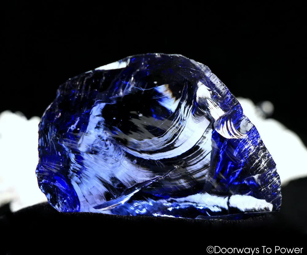 Tanzanite Fire & Elestial Sapphire Monatomic Andara Crystal