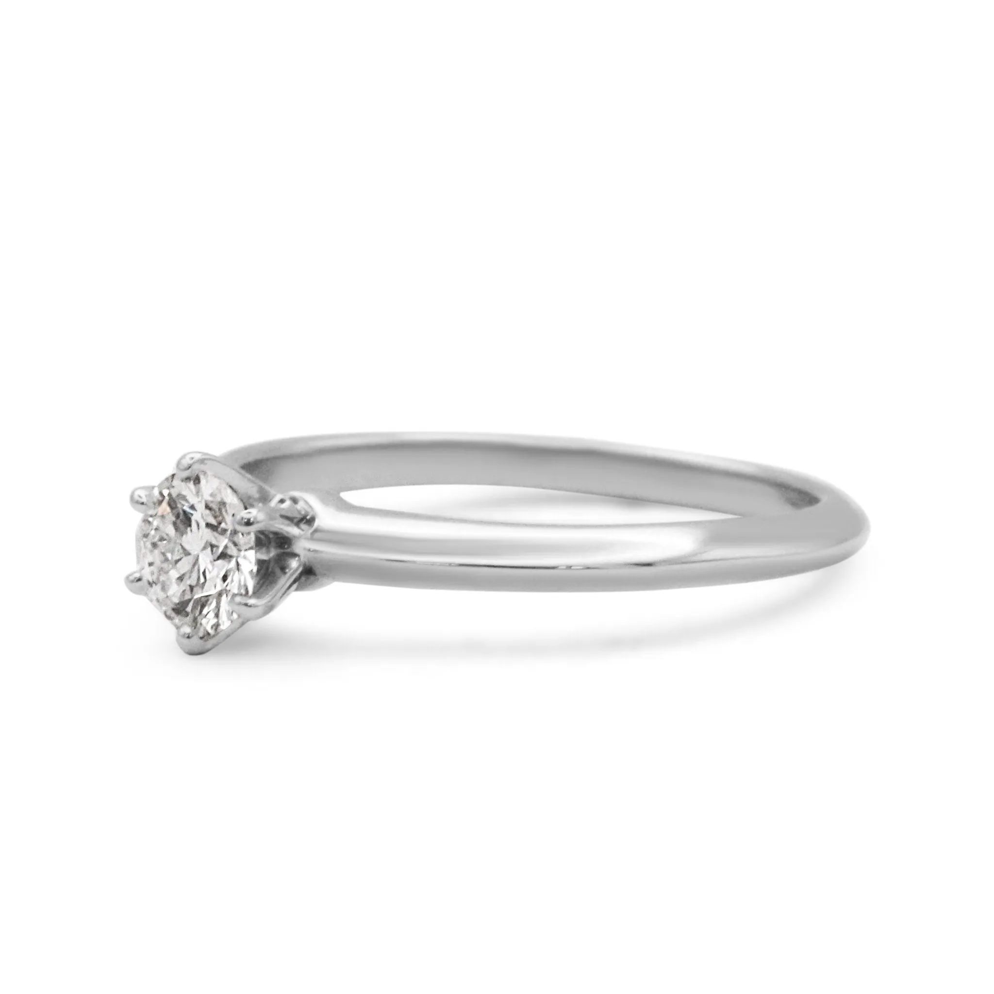 Tiffany & Co. Solitaire 0.45ct Diamond Ring - Platinum