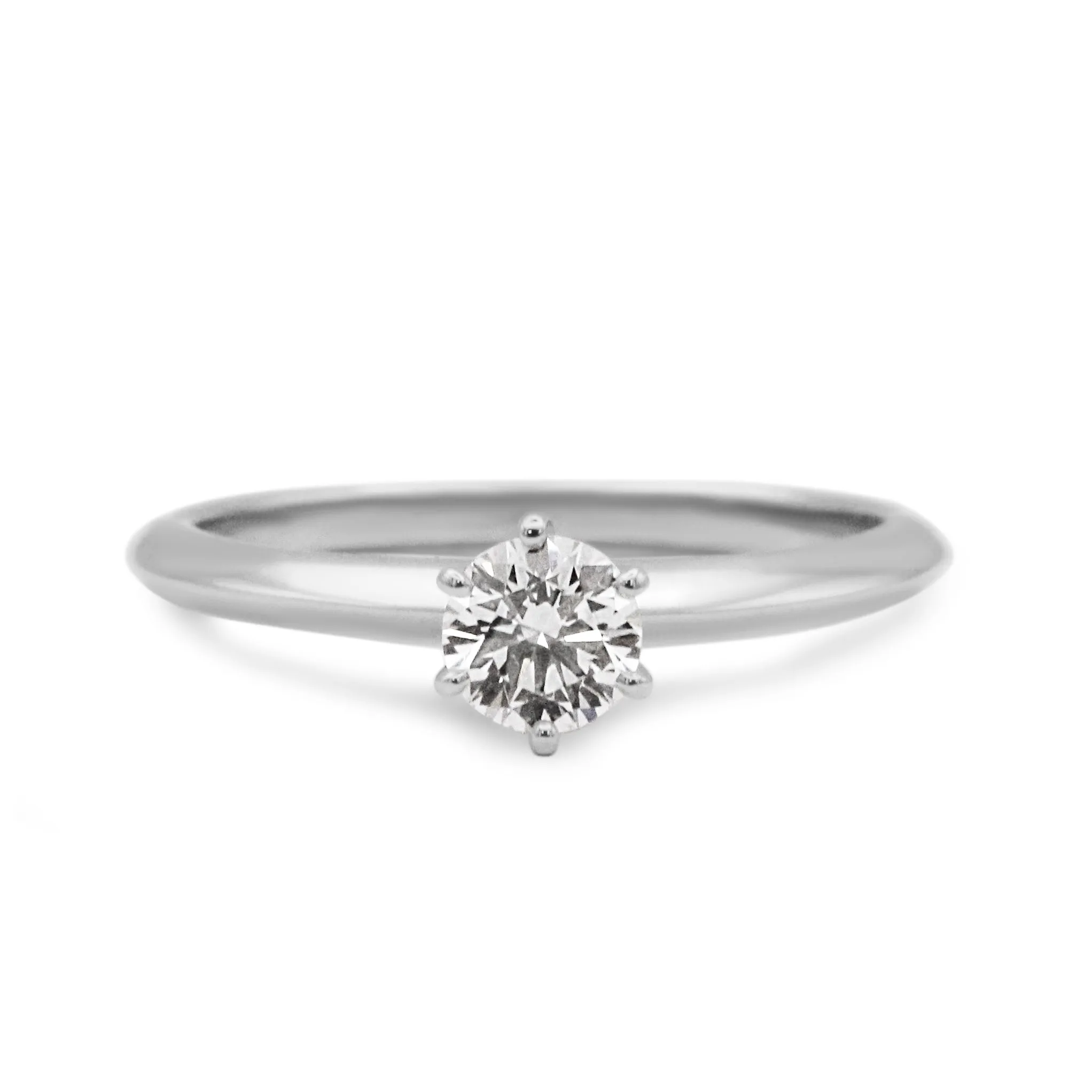 Tiffany & Co. Solitaire 0.45ct Diamond Ring - Platinum