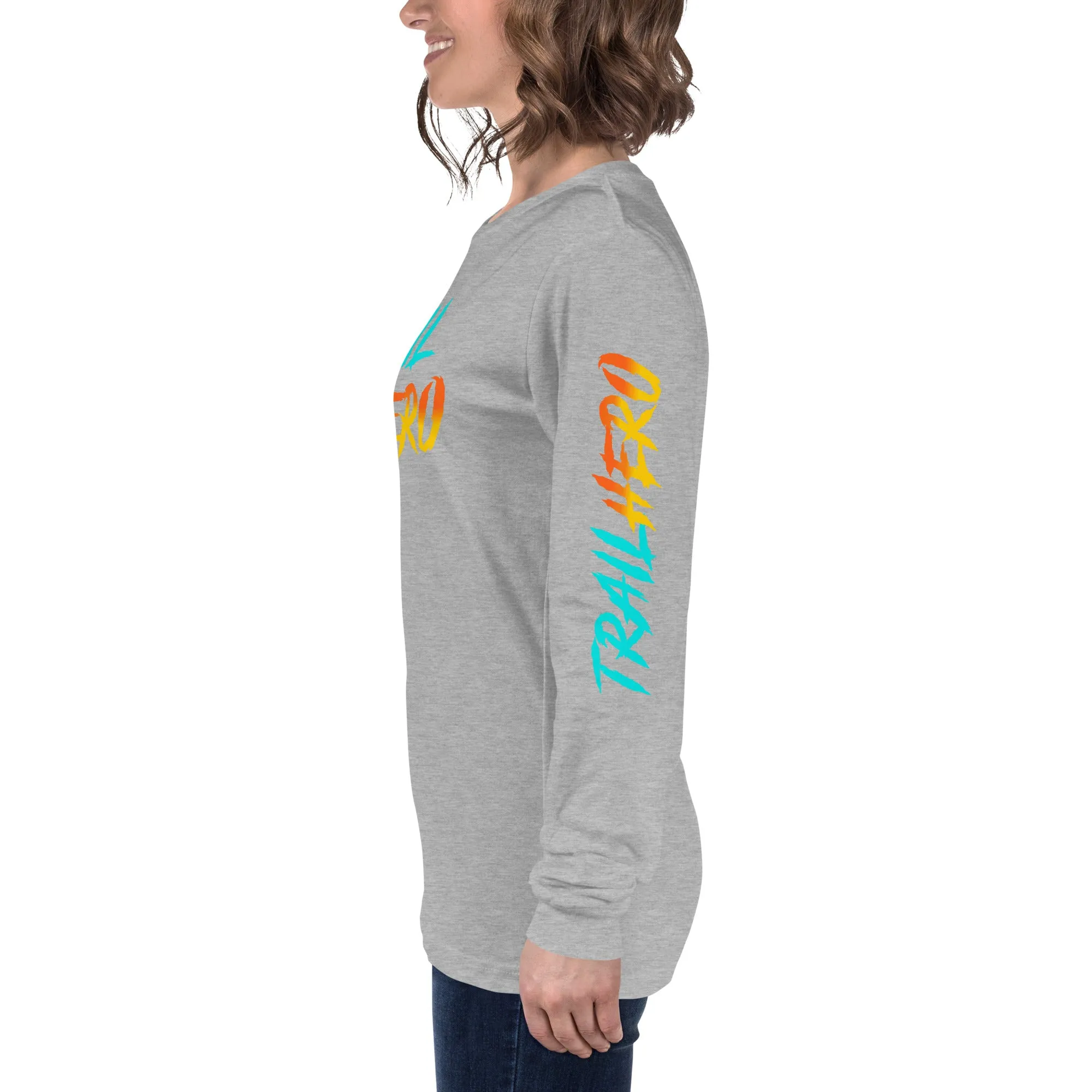 Trail Hero - Unisex - 100% Cotton Long Sleeve Tee - 80s Throw Back - 8 Colors