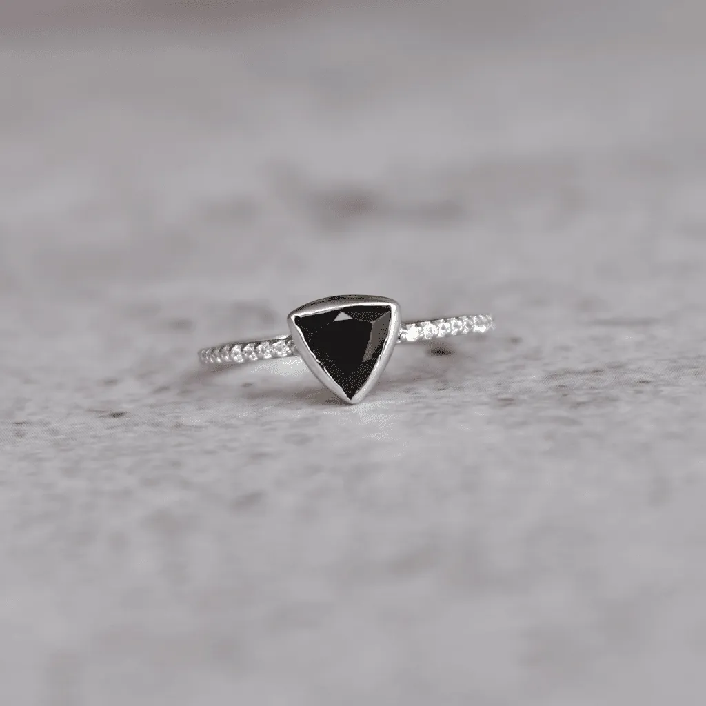 Trillion Tango - Black Onyx Ring