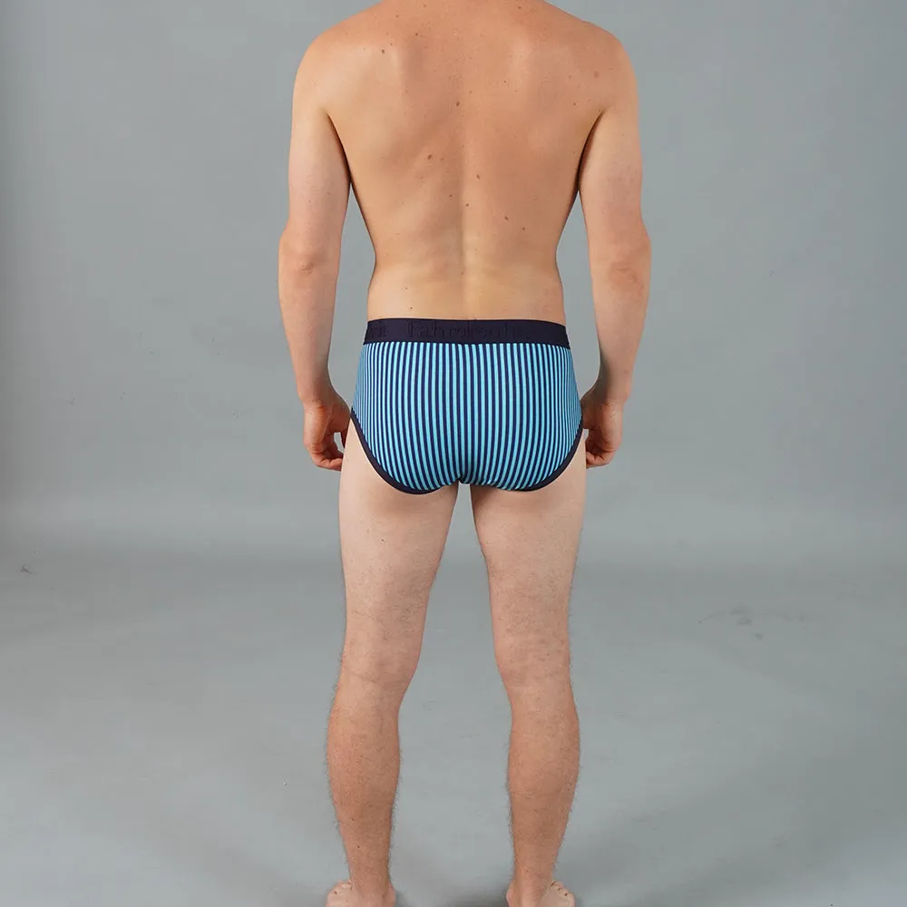 Wayne Brief | Vertical Stripe Blue