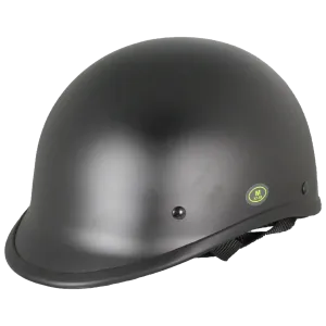 West Coast Leather Black Peak Half Helmet