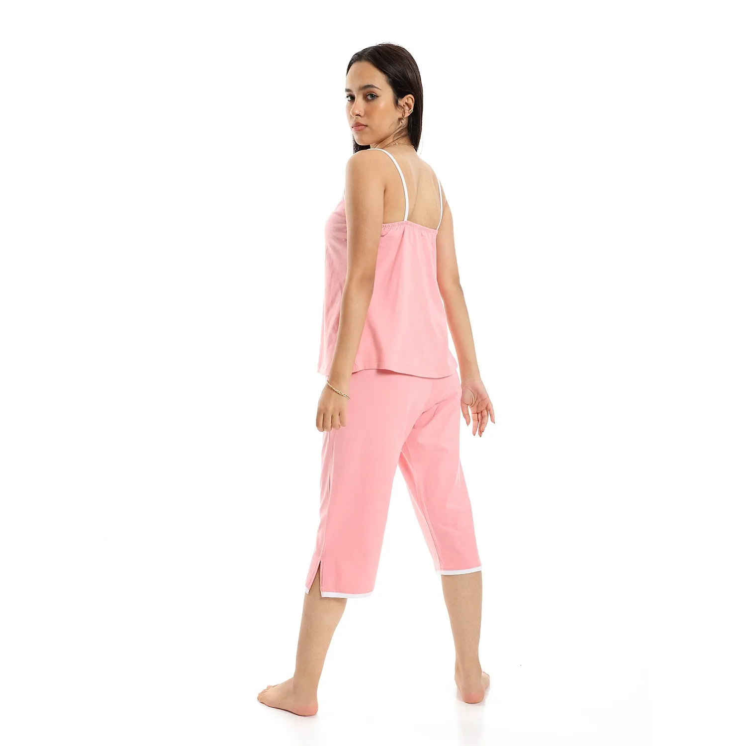 Women's Pajama Sleeveless and Pentacourt - Pink