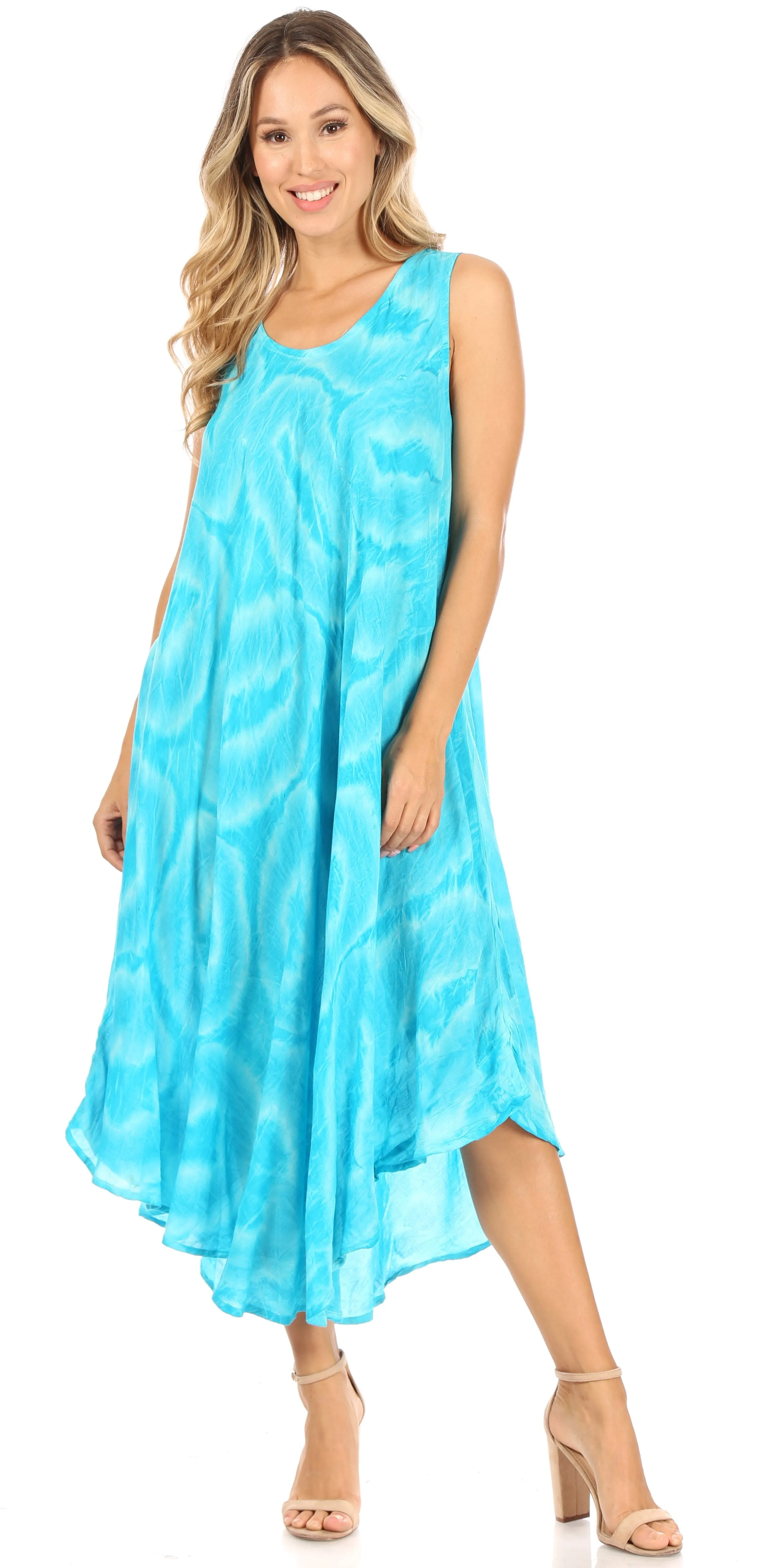 Women's Sleeveless Caftan Beach Cover up Dress | Rocio