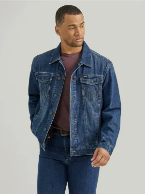 Wrangler Men's Flannel Lined Western Denim Jacket